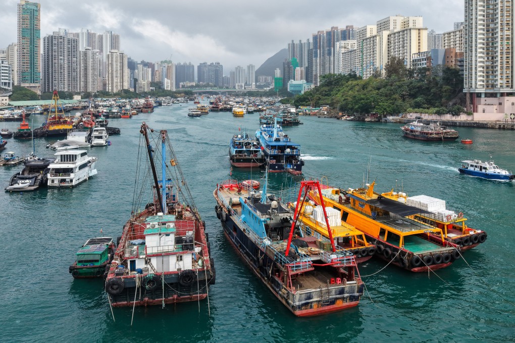 Fishing boats berth near the Aberdeen Wholesale Fish Market ahead of the annual moratorium. Photo: Eugene Lee