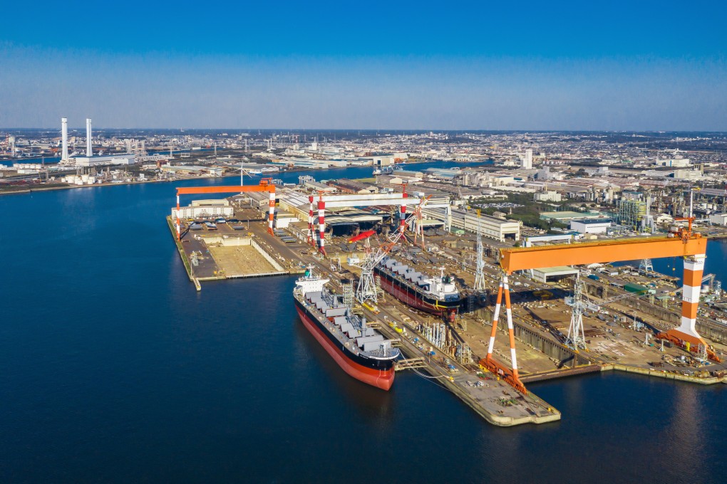 A shipyard in Japan’s Mie prefecture. Concern over Tokyo’s declining role in the global shipbuilding sector has persisted for more than a decade. Photo: Shutterstock
