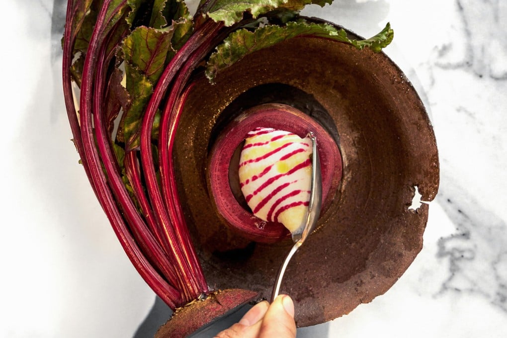 Feuille’s beetroot pre-dessert creation in Hong Kong has made diners rethink the flavour of the vegetable entirely. Photo: Studio PMK