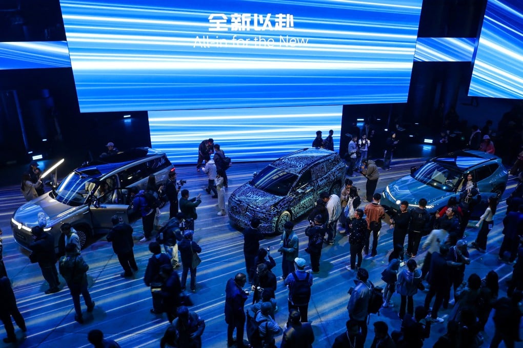Volkswagen unveiled the ID. ERA 9X, ID. AURA T6 and ID. UNYX 08 electric vehicles in Beijing on Wednesday. Photo: Reuters