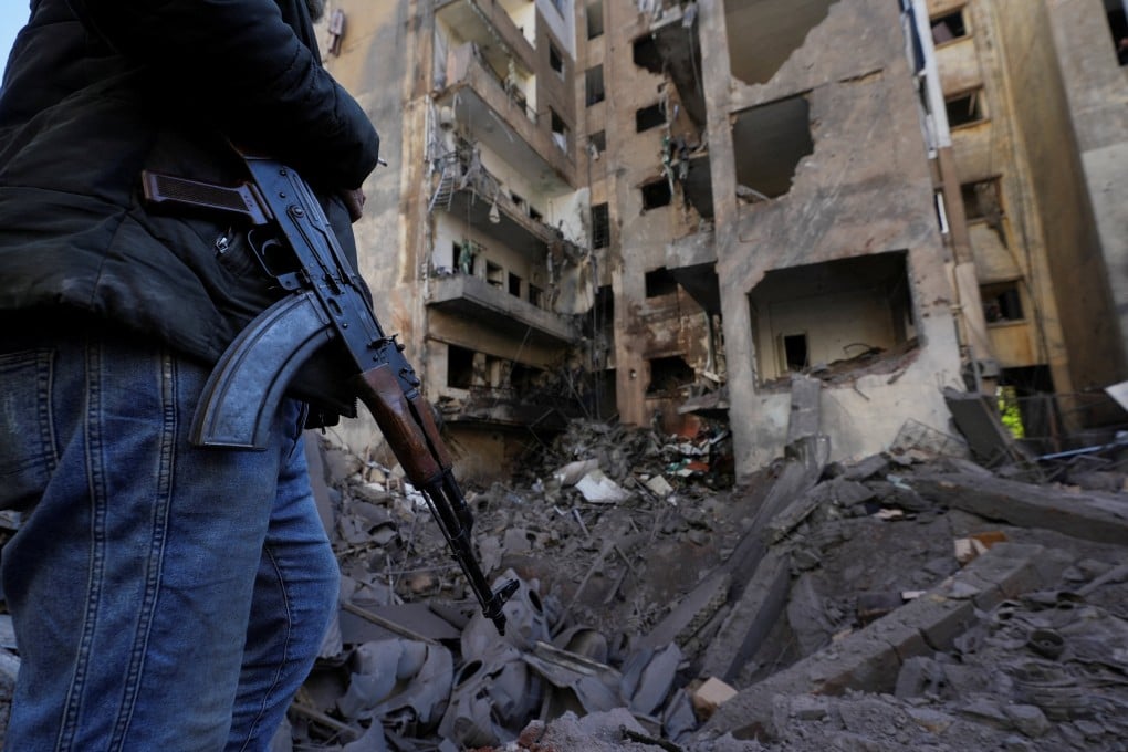 The aftermath if one of many Israeli strikes in the southern suburbs of Beirut. Photo: Reuters