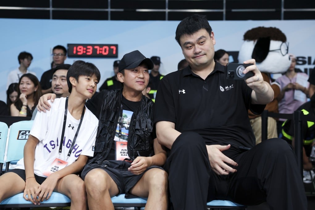Yao Ming, here at the final of the AUBL, has made his first investment in the game since selling all his shares in the Shanghai Sharks. Photo: Getty Images