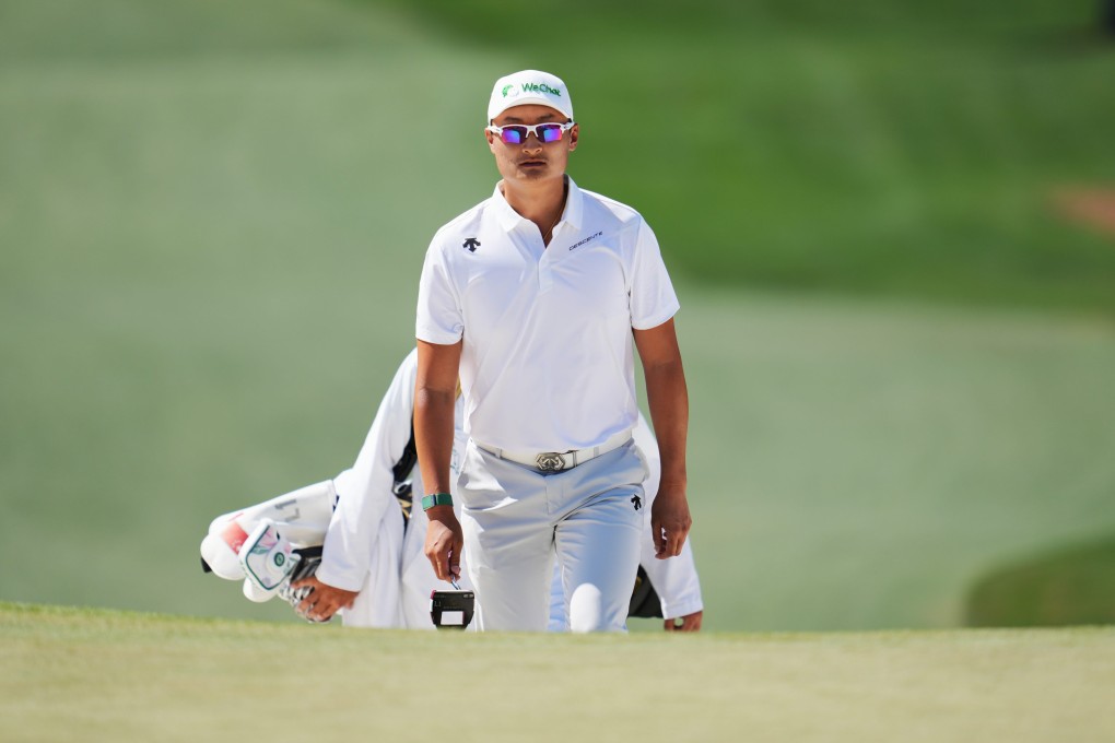 Li Haotong was thinking of pulling out on the second day after throwing up at the practice range, but started playing better after walking on the course. Photo: Xinhua