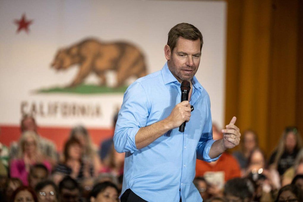 Eric Swalwell, who had been a front-runner for the governorship of America’s most populous state. Photo: TNS