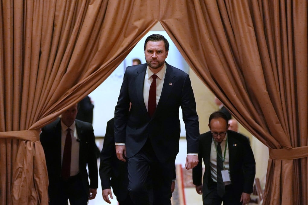 US Vice-President J.D. Vance arrives for talks about Iran with Pakistan’s Prime Minister Shehbaz Sharif in Islamabad, Pakistan, on April 11. Photo: AP