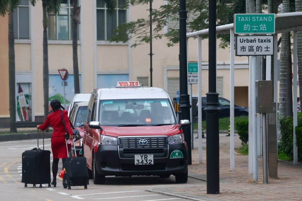 Urban taxis at Discovery Bay’s North Plaza taxi stand. Photo: Jonathan Wong
