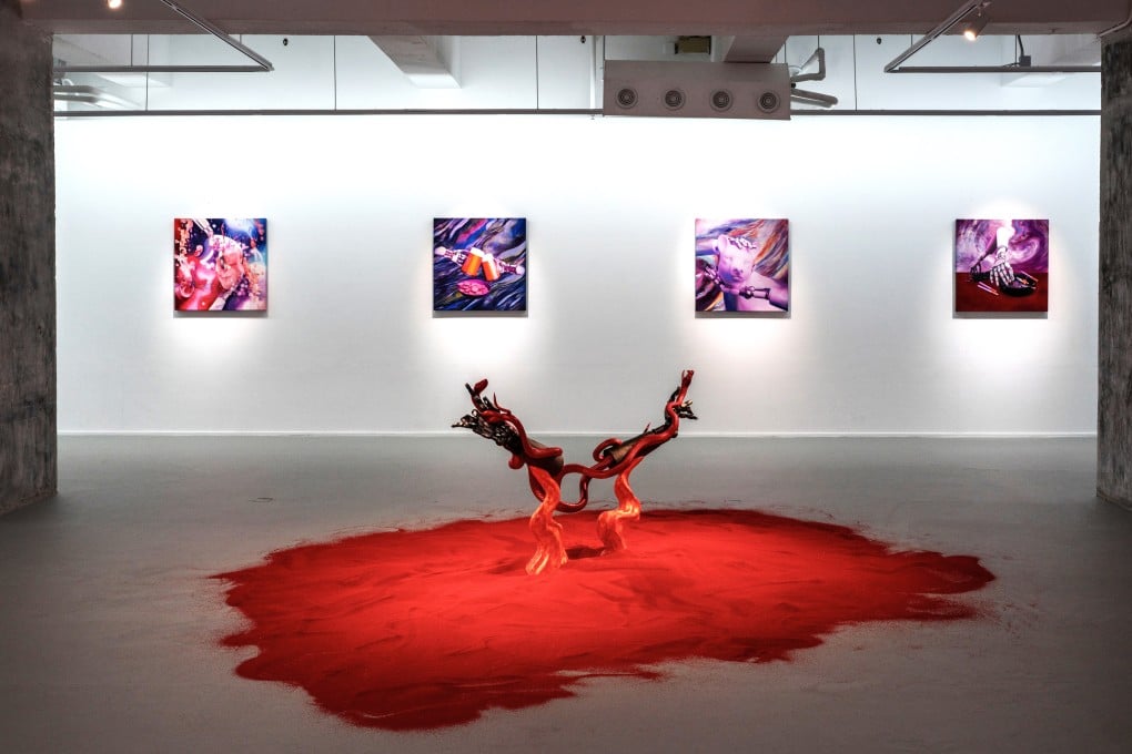 “Limerent Warrior: The Digital Reincarnation” by Caison Wang at de Sarthe. Photo: Handout