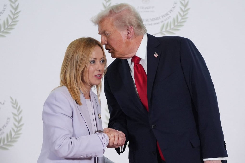 Italian Prime Minister Giorgia Meloni and US President Donald Trump in 2025. Photo: AFP