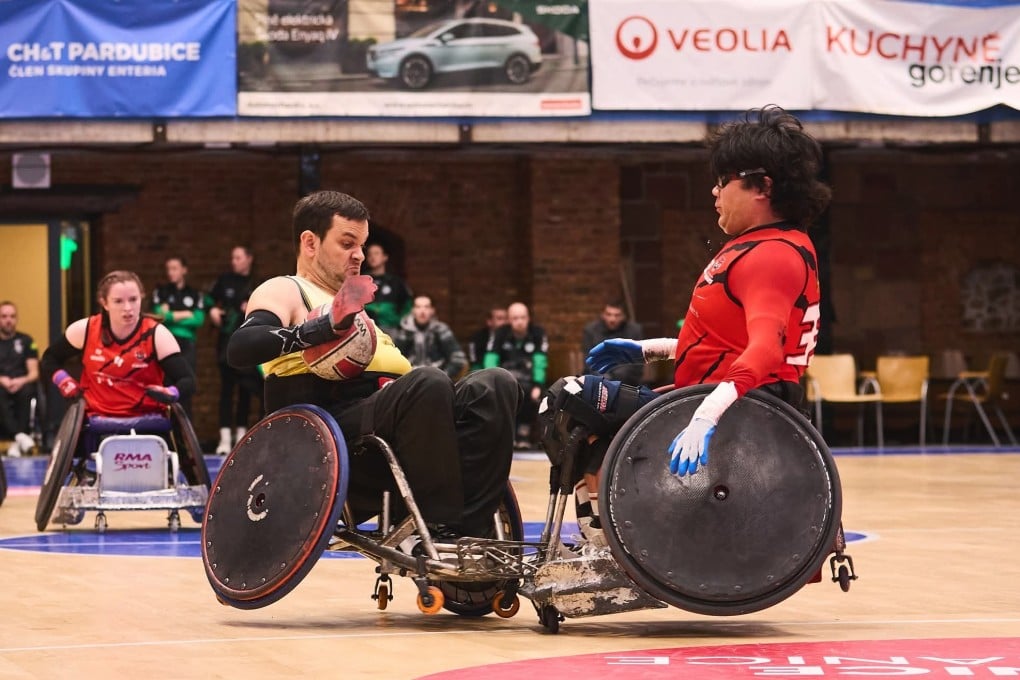 Jake Howe (left) was drawn to wheelchair rugby by the physicality of the sport. Photo: Handout