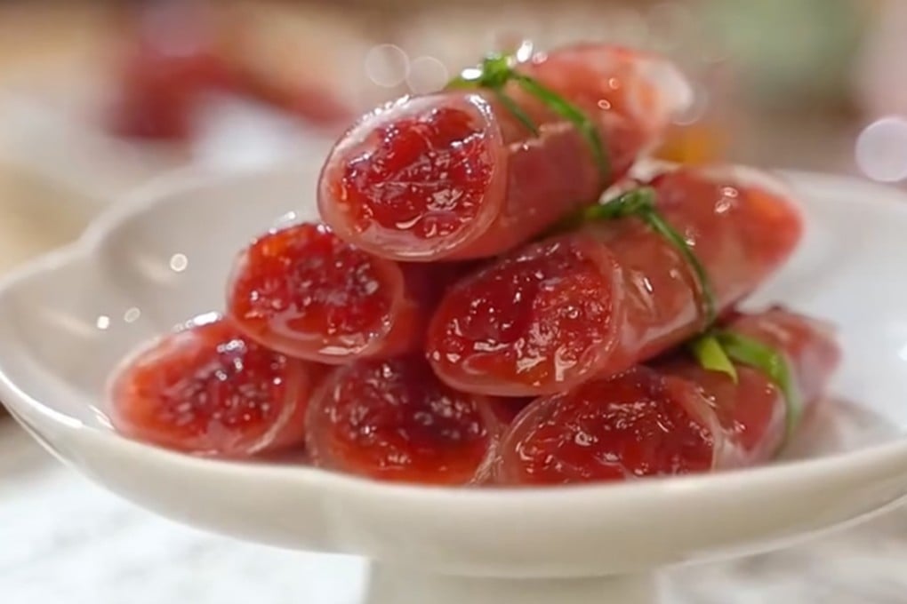 Cherry biluo. Biluo was introduced to China by Central Asian traders during the Tang dynasty and evolved from a heavy wheat-based dish into something sweeter to suit local tastes. Photo: Instagram/resilkroad