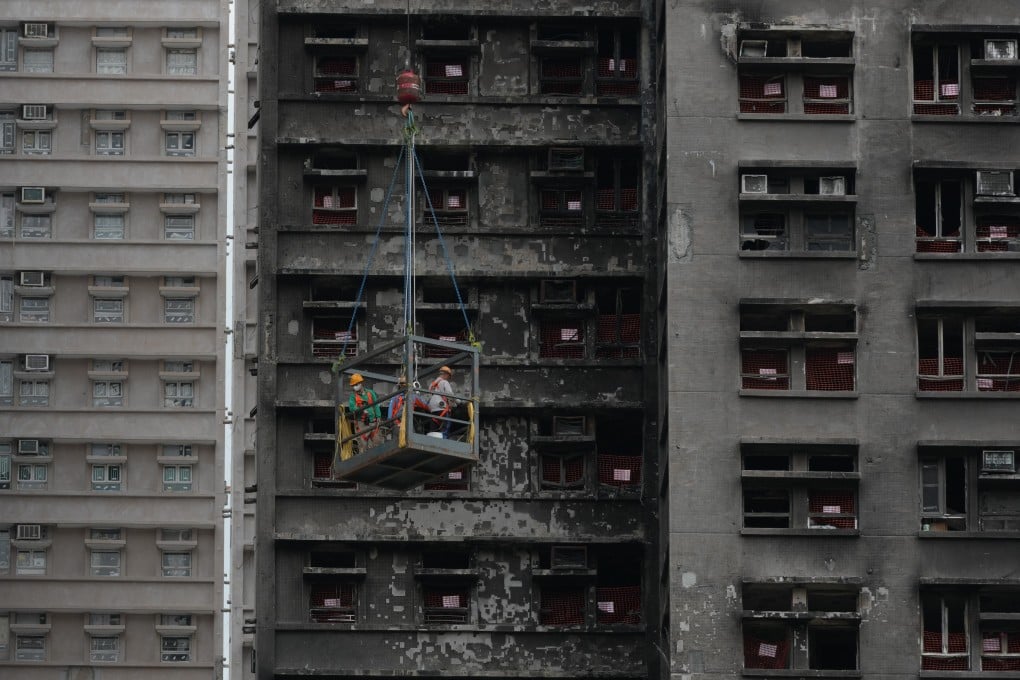 The blaze devastated several high-rise blocks at Wang Fuk Court in Tai Po. Photo: Jelly Tse