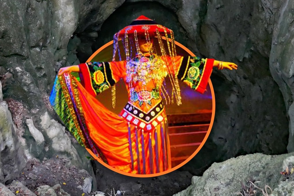 A tragic old folk custom in China forced unmarried girls aged between 16 and 25, to become brides for a legendary “Cave God”. The young women then had to fast to their death while living in the cave as a form of sacrifice. Photo: SCMP composite/Shutterstock/cnr.cn