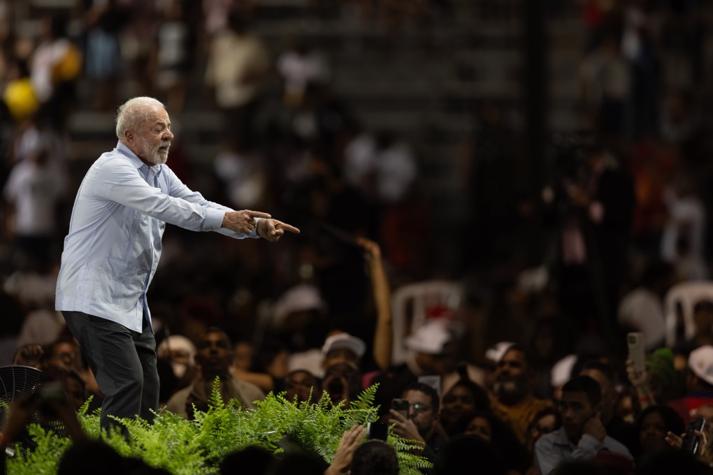 Brazil’s President Luiz Inacio Lula da Silva speaks during an event in Sao Paulo last month. Photo: EPA