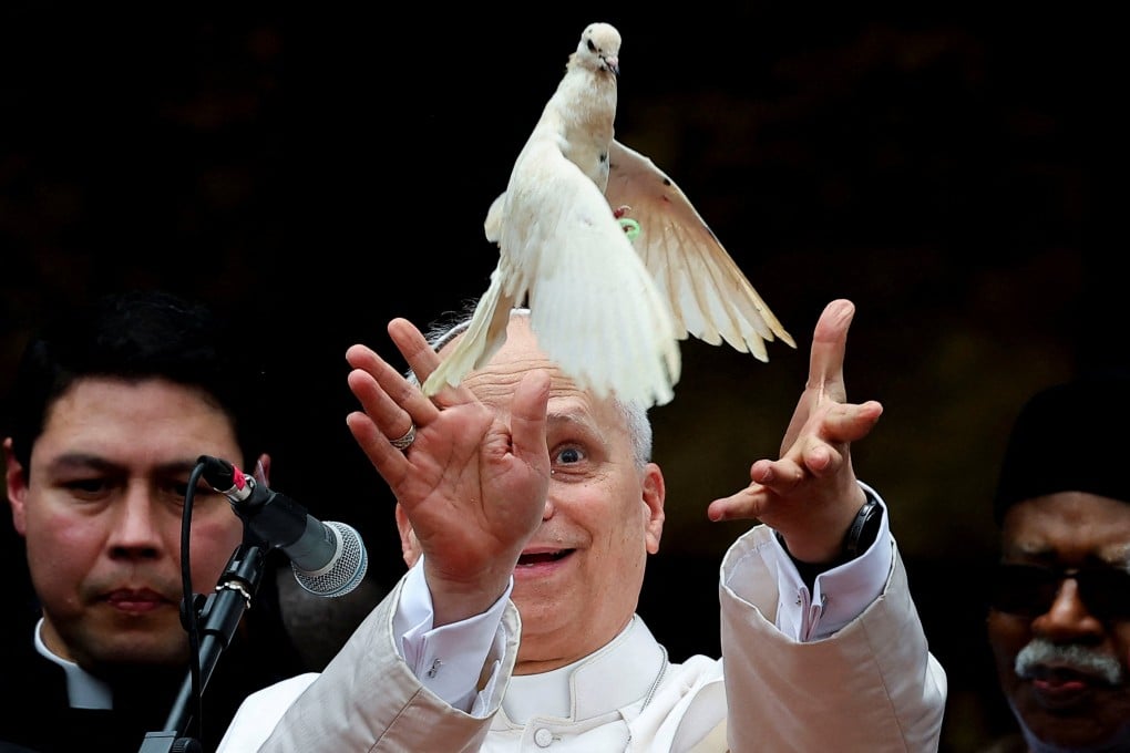 Pope Leo releases a white dove at Saint Joseph’s Cathedral in Bamenda, Cameroon, on Thursday. Photo: Reuters