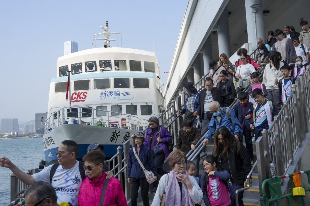 Passengers young and old disembark from a ferry from Cheung Chau in Central on March 7. New research reveals that in five cities including Hong Kong, people aged over 66 have more encounters with a broader cross-section of society than younger, working-age people. Photo: Sun Yeung