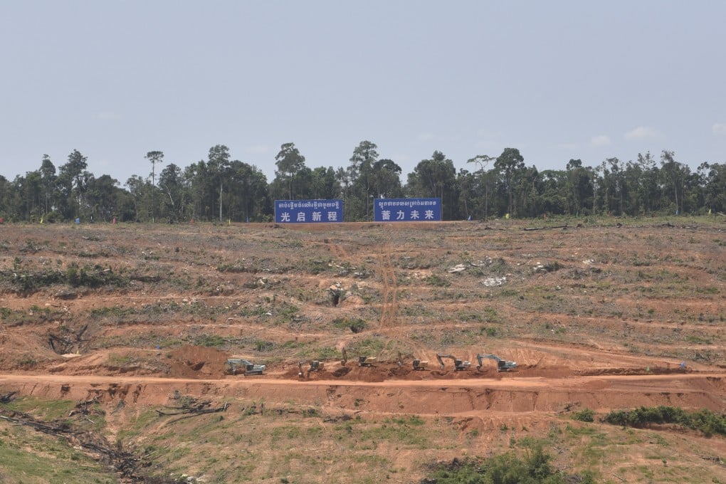The site of the Upper Tatay pumped storage hydropower project in Koh Kong province, Cambodia, on April 10. Photo: Xinhua