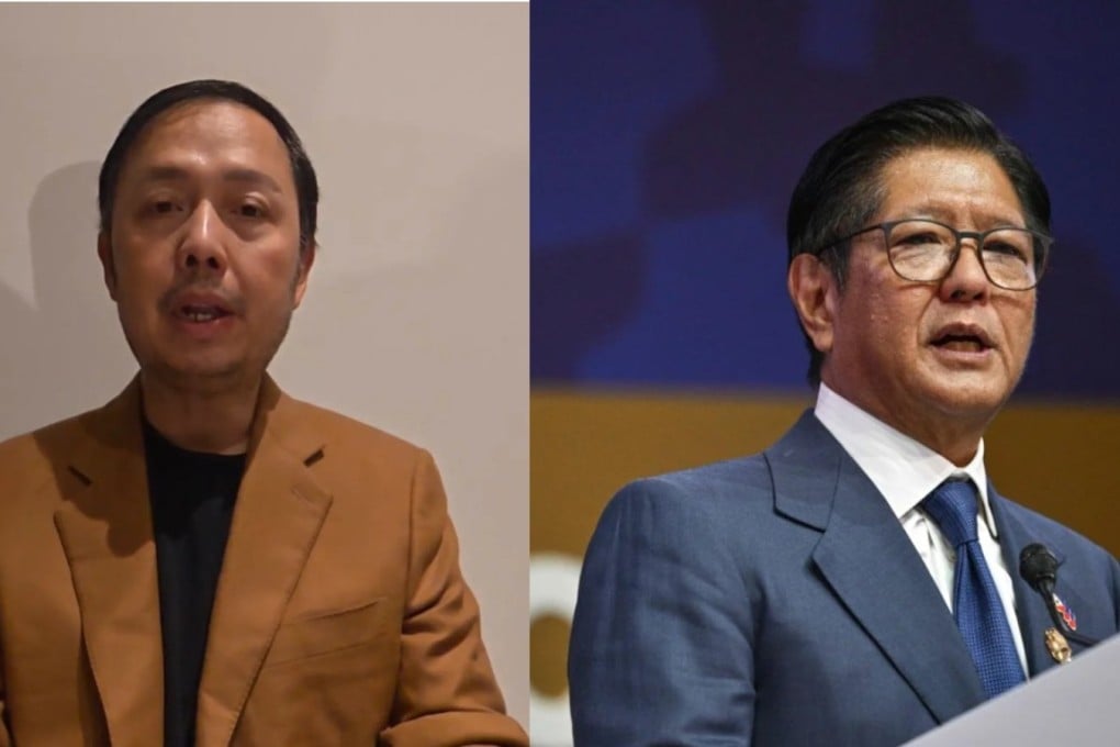 Former lawmaker Zaldy Co (left) and Philippine President Ferdinand Marcos Jnr. Photo: AFP