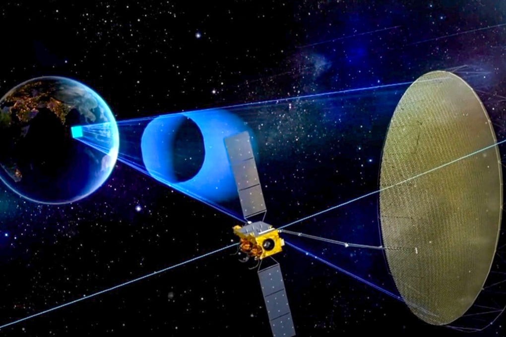 A rendering of the Ludi Tance 4-01, the world’s first geosynchronous orbit synthetic aperture radar satellite. Photo: Handout