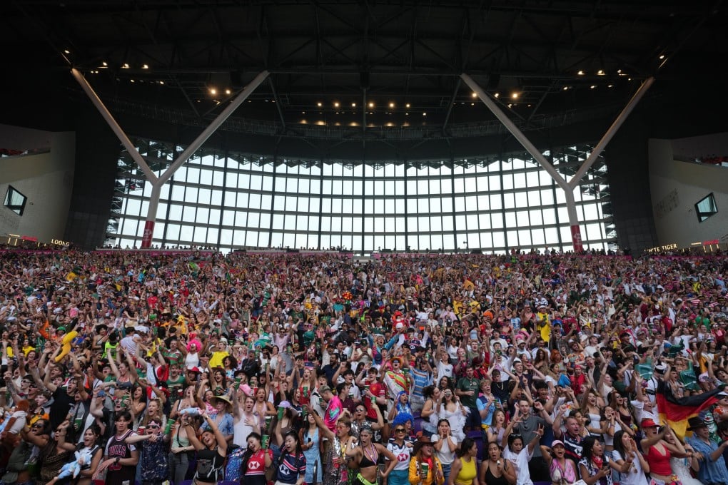 Organisers said almost 114,000 supporters passed through the gates over the three days of the Sevens, the biggest official attendance since the tournament began in 1976. Photo: Sam Tsang