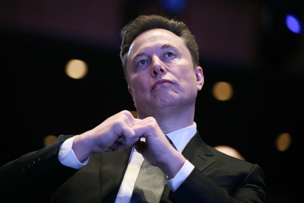 Tech billionaire Elon Musk looks on as US President Donald Trump speaks at the US-Saudi Investment Forum in Washington in November. Photo: AFP