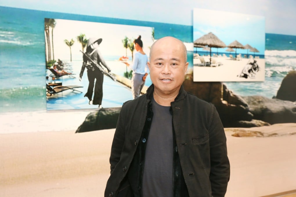 Vietnamese-American artist Dinh Q Le is photographed at his “Tropicana Migration” exhibition at Hong Kong’s 10 Chancery Lane Gallery in 2015. A new exhibition at the gallery is a tribute to the artist, who died in 2024. Photo: 10 Chancery Lane Gallery