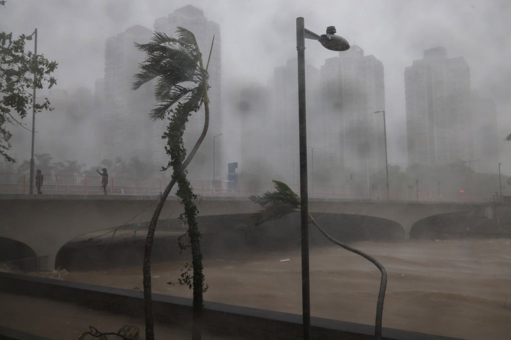 Flooding hits Lam Tsuen River in Tai Po during Super Typhoon Ragasa last year. Photo: Jelly Tse