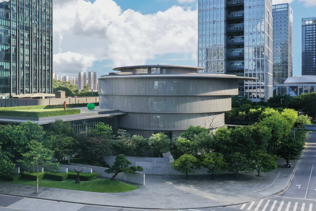 The He Art Museum in Shunde, in China’s Guangdong province, is housed in a building designed by Japanese architect Tadao Ando. Opened in 2020 by the family behind home appliance giant Midea Group, the museum is now pivoting from “carrying on the family’s legacy” to creating socially relevant programmes featuring local voices. Photo: HEM