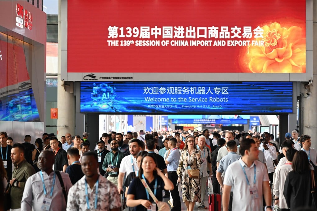 The 139th edition of the China Import and Export Fair, also known as the Canton Fair, brought together 46 enterprises to showcase technological innovations and application capabilities in China’s service robot sector. Photo: Xinhua