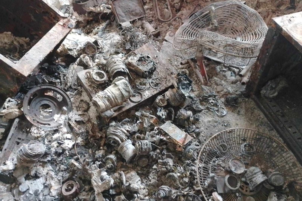 A photo captured by a resident while searching for belongings. Photo: Handout