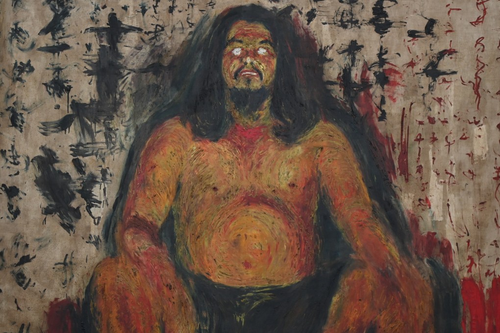 A partial view of “October 14” (1973), by Tang Chang. The Thai-Chinese artist’s self-portrait was painted in the wake of a 1973 crackdown in Bangkok that left dozens of pro-democracy protesters dead and hundreds more injured. The canvas is on show at the Tang Chang Private Museum, which will open in Nakhon Pathom on May 1. Photo: Tang Chang Private Museum