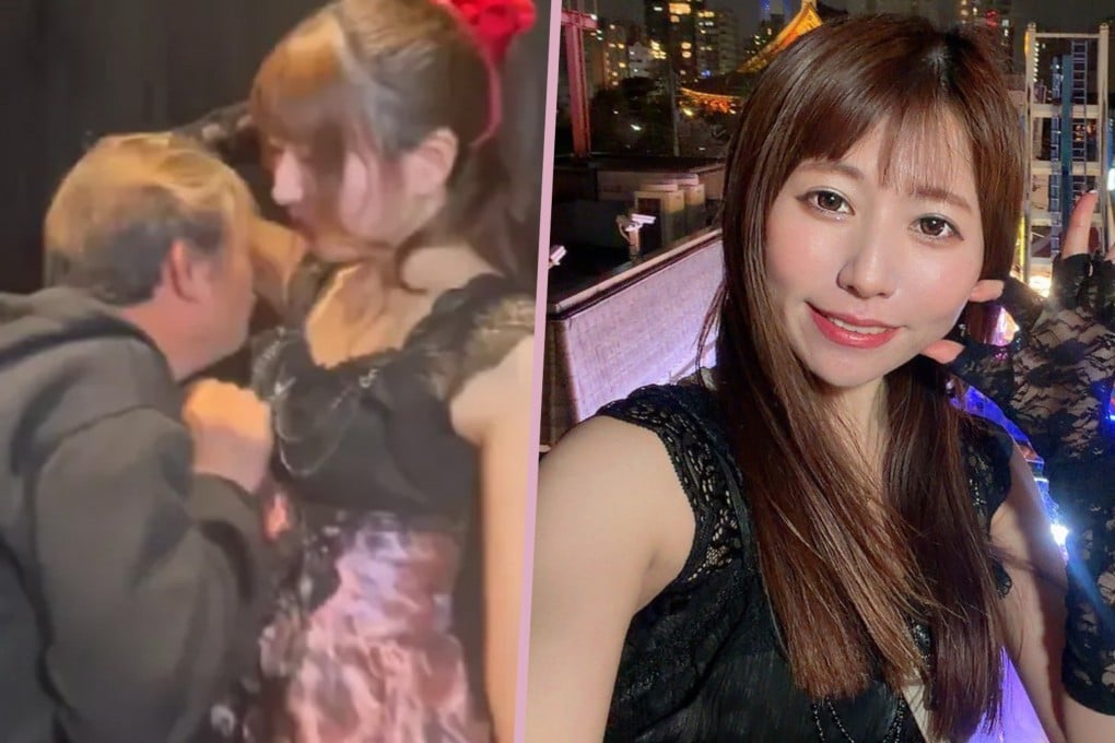 A Japanese underground idol has caused outrage by offering an armpit sniffing service for fans. Photo: SCMP composite/X.com