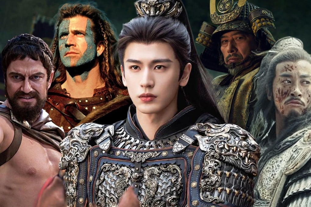 Taiwanese-American actor Peter Ho has gained renewed fame in China for playing warlord Xiang Yu in a 2012 drama following another actor’s recent “foundation general” nickname for his flawless make-up in battle scenes. Photo: SCMP composite/Weibo/YouTube/QQ.com/FX Networks
