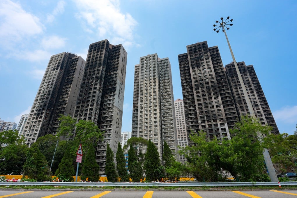 Fire swept through seven of the eight towers at Wang Fuk Court in Tai Po last November. Photo: Jelly Tse