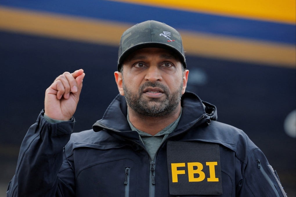 FBI Director Kash Patel speaks at a press conference in Ontario, California, in January. Photo: Reuters