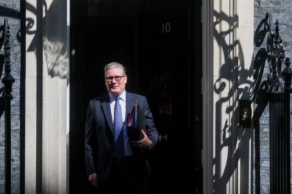 British Prime Minister Keir Starmer walks outside 10 Downing Street in Britain on Wednesday. Photo: Reuters