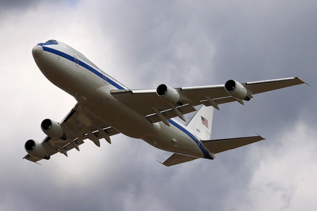 The US Air Force’s E-4B Nightwatch plane can act as a “flying Pentagon” in the case of a national emergency. Photo: Handout