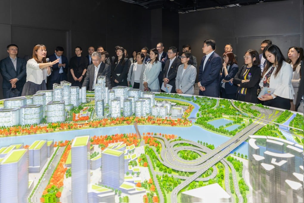 The HKMA and HKAB’s Northern Metropolis Financial Advisory Taskforce visited the Hong Kong side of the Hetao Shenzhen-Hong Kong Science and Technology Innovation Co-operation Zone on March 27, 2026. Photo: ISD