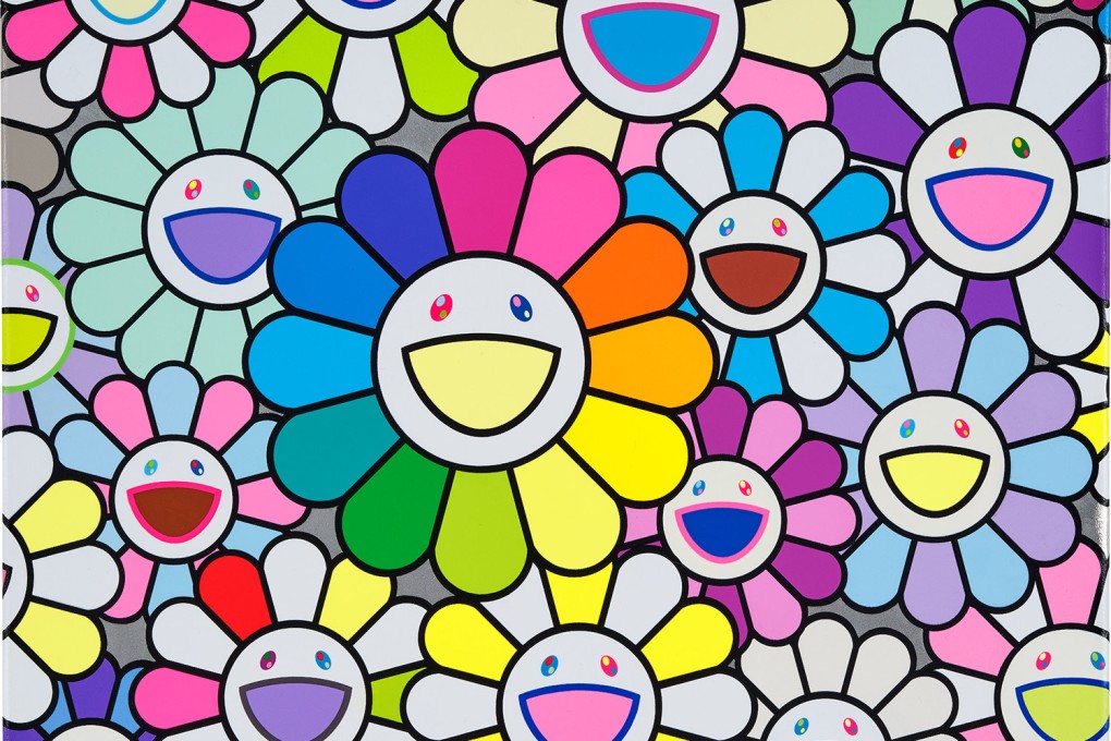 Takashi Murakami’s Flowers of Hope; the artist is the originator of the Superflat style. Photo: Phillips