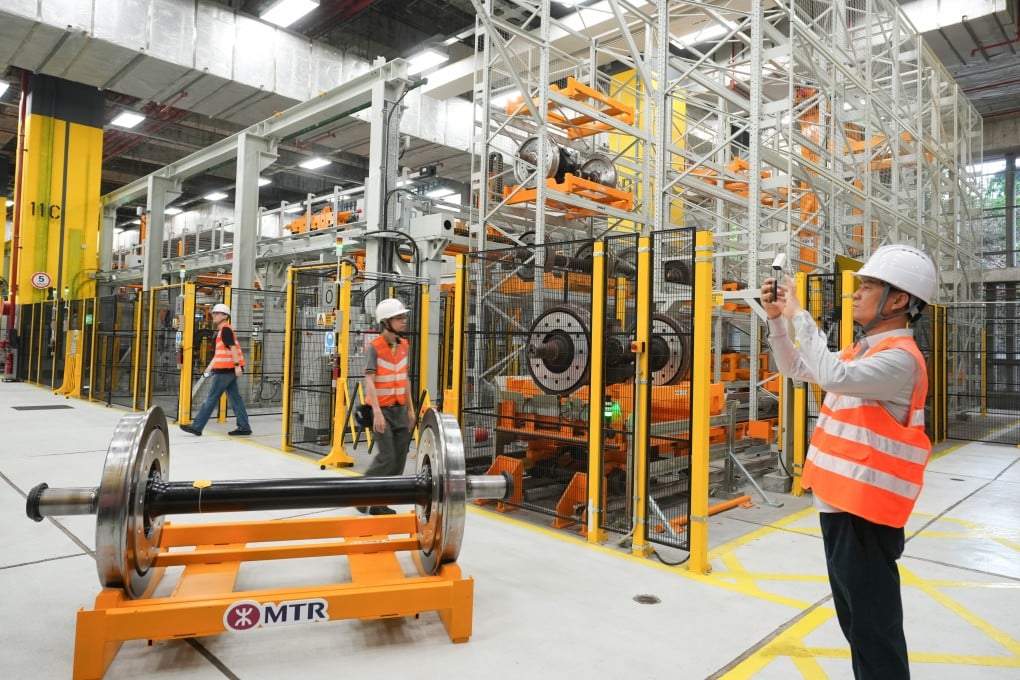 Hong Kong’s MTR Corporation has launched a hi-tech hub to streamline labour-intensive wheelset maintenance work. Photo: Sam Tsang