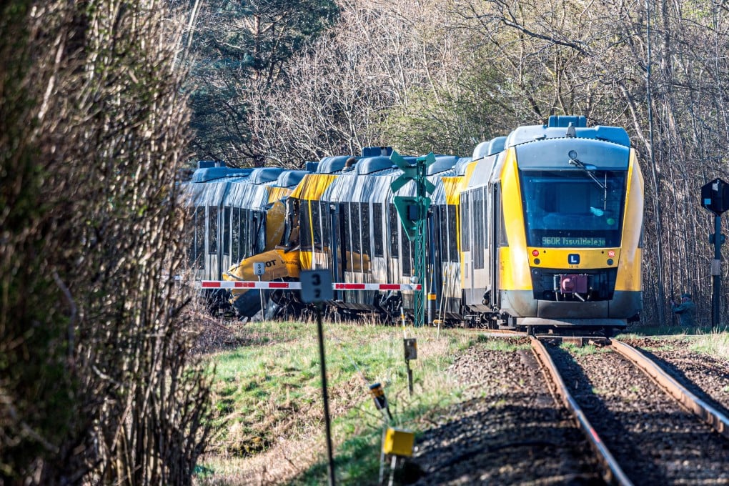 The collision occurred near Hillerod, about 35km north of Copenhagen. Photo: Ritzau Scanpix/Steven Knap via Reuters