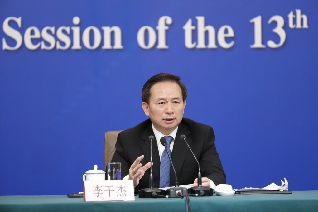 Li Ganjie is head of the Communist Party’s United Front Work Department and a member of the now 22-man Politburo. Photo: Xinhua