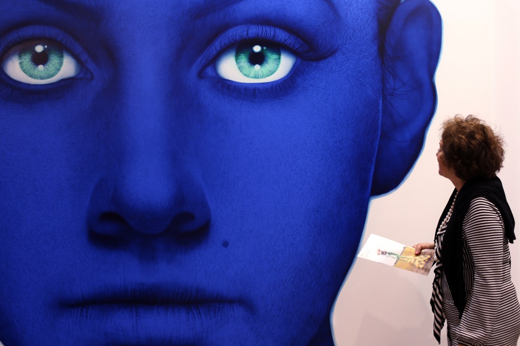 Hyung Koo-kang’s Blue Woman, at the first Art Basel Hong Kong in 2013. Photo: Sam Tsang