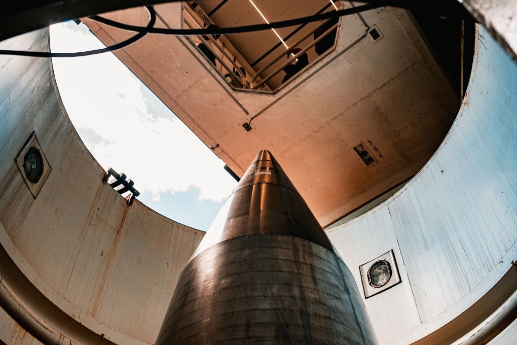 An nuclear-capable Minuteman III ICBM sits inside a silo at an air force base in the US last year. Photo: US Air Force/Handout