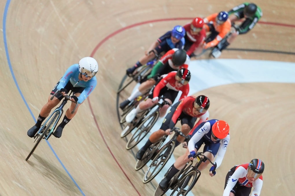 Ceci Lee, here competing during the omnium in last week’s Hong Kong World Cup leg, had to settle for seventh in Friday’s elimination race in Malaysia. Photo: Eugene Lee