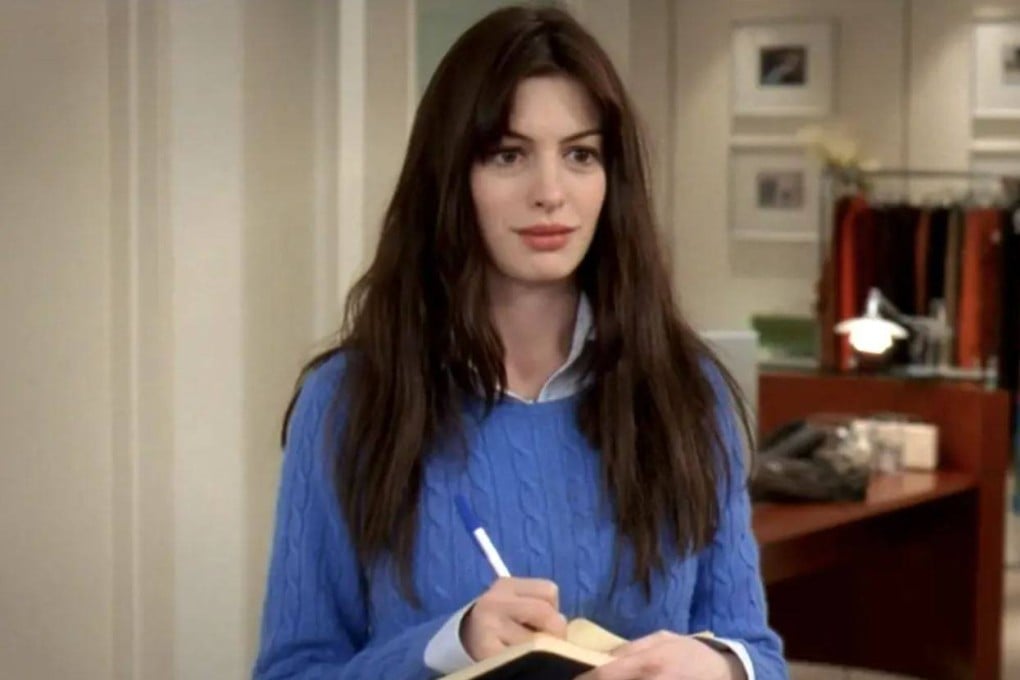Anne Hathaway as aspiring journalist-cum-fashion assistant Andy Sachs in The Devil Wears Prada (2006). With the sequel just around the corner, we look at how some of the most fashionable shades of blue got their names. Photo: 20th Century Fox