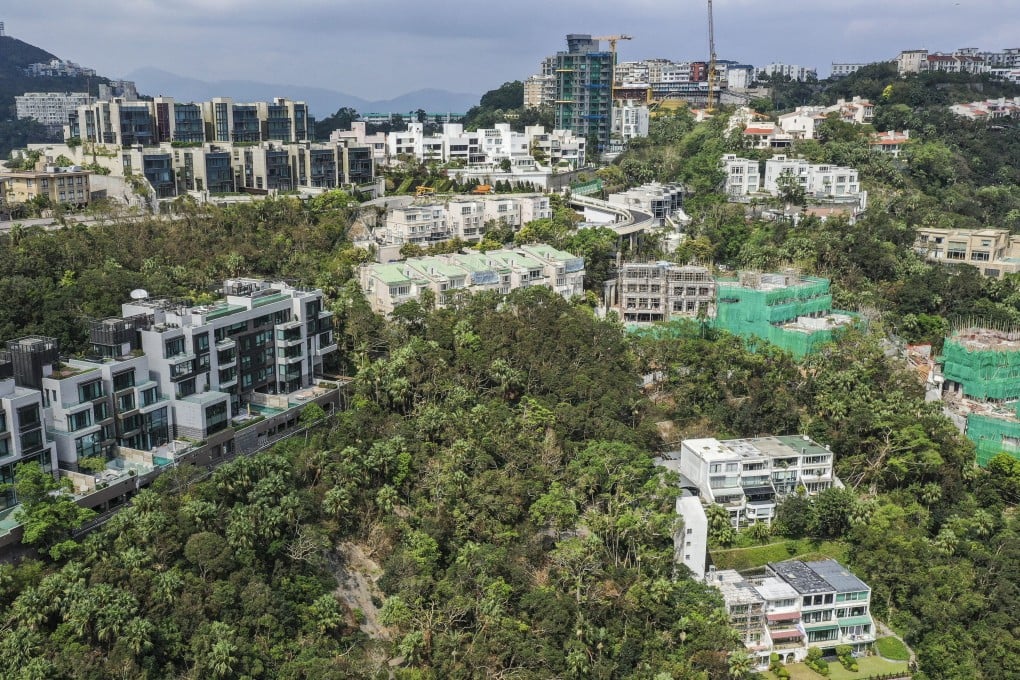 Luxury homes and residential buildings on Mount Kellett Road, The Peak. Photo: Roy Issa