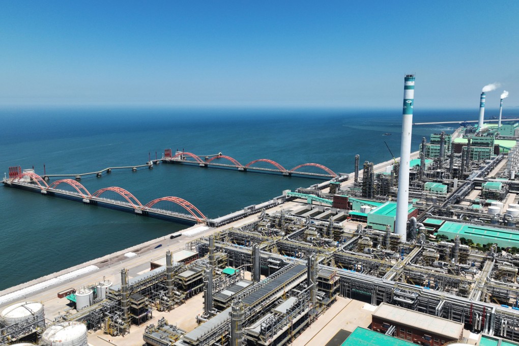 A Hengli Group petrochemical industrial park is seen in China’s Dalian in June 2024. Photo: Xinhua