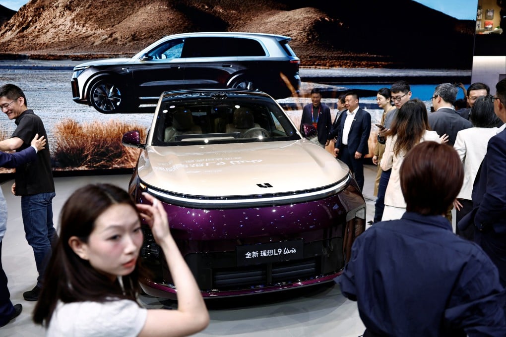 Li Auto’s flagship L9 SUV is displayed at the ongoing Auto China in Beijing. Photo: Reuters