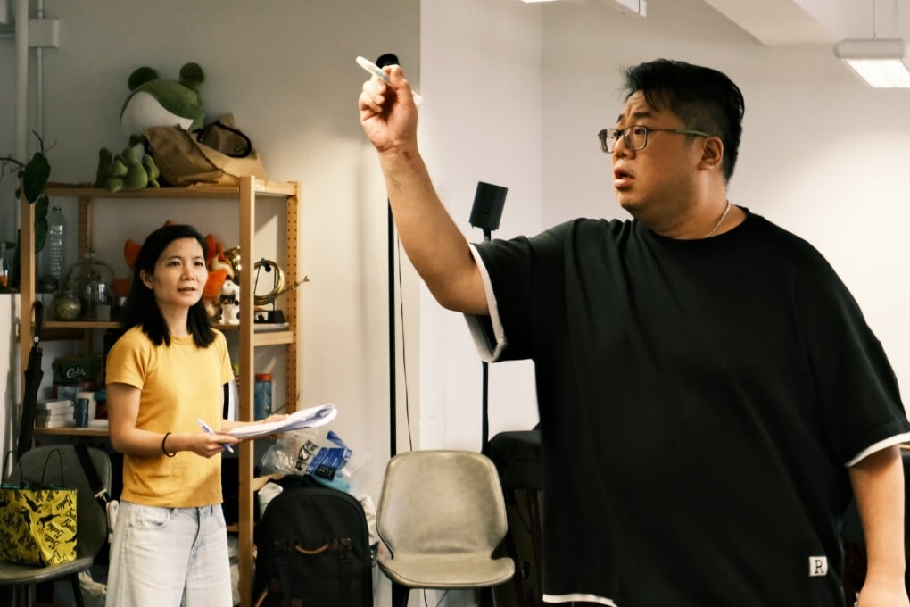 Mo Lai Yan-chi (left) directs a rehearsal session for The Diary, a new music-theatre production from Hong Kong’s Anima Ensemble that combines opera, contemporary dance, theatre and media art. Photo: Anima Ensemble
