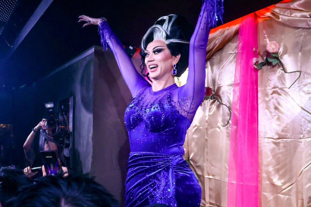 American drag queen Manila Luzon performs at Fa Gai in Central, Hong Kong. She reflects on her career, Asian representation in drag, pushing boundaries on television, and giving others a platform through the reality TV show Drag Den. Photo: Jonathan Wong